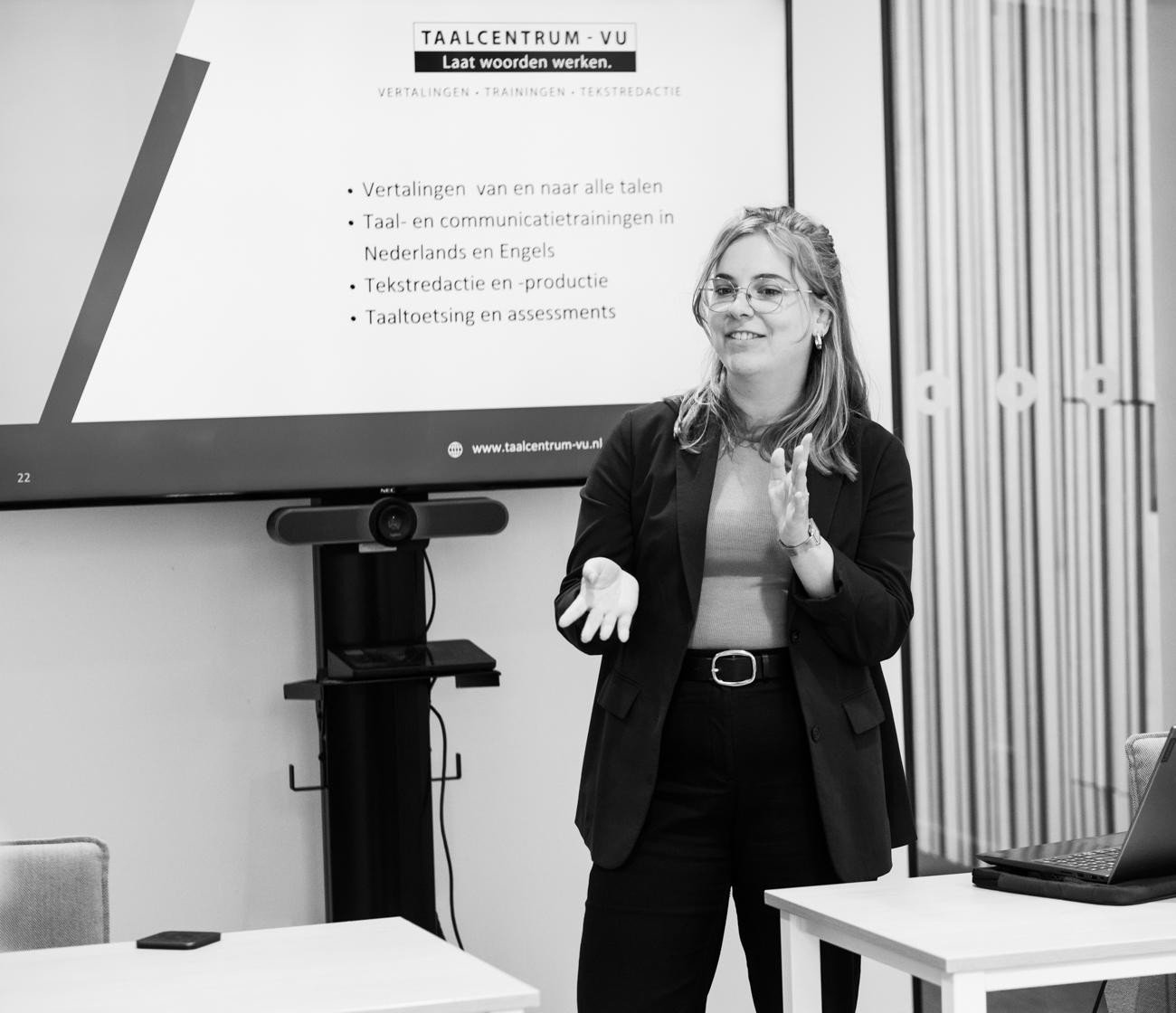 research poster presentation at a conference